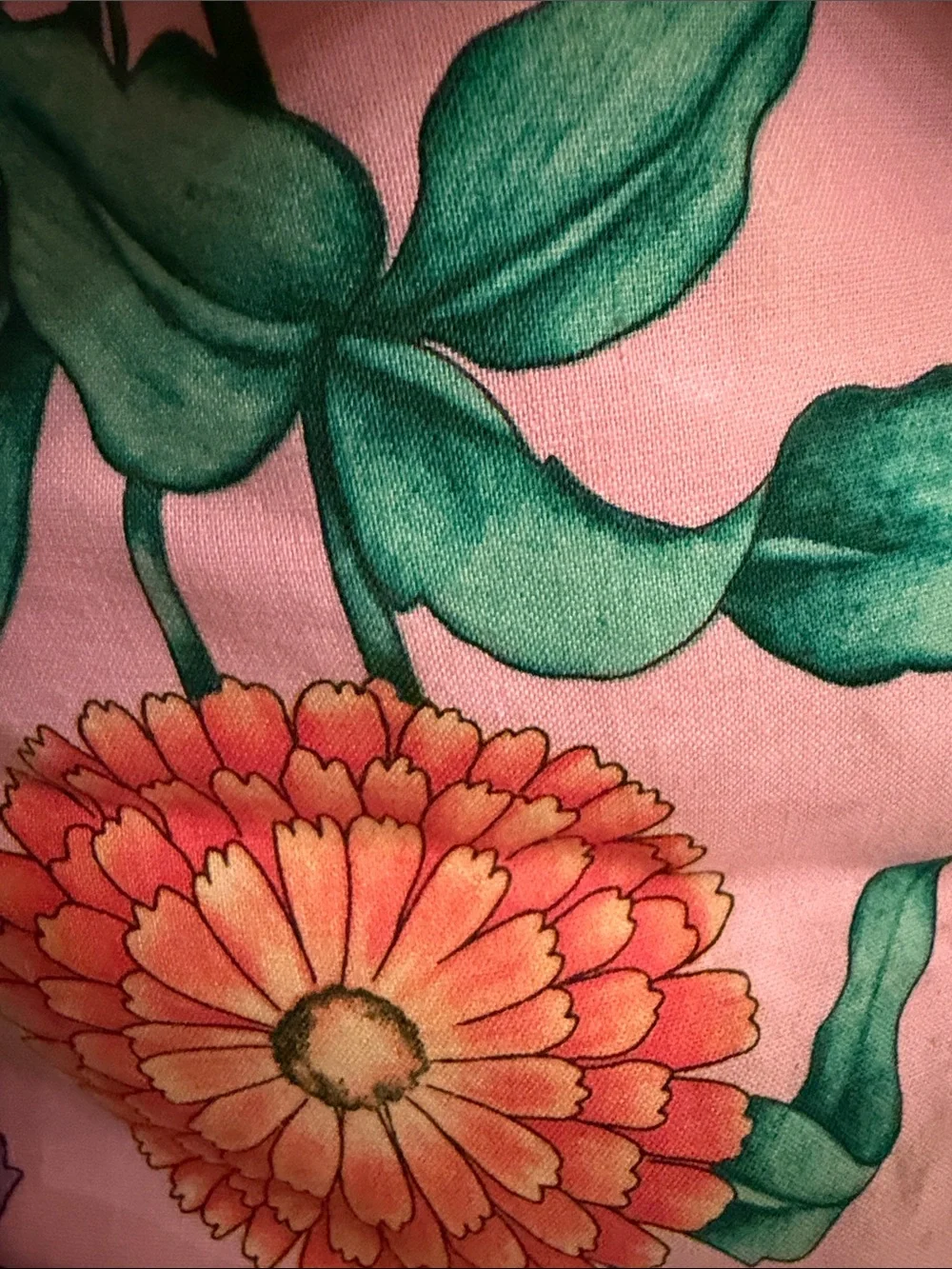 Pink Floral Tote Bag
